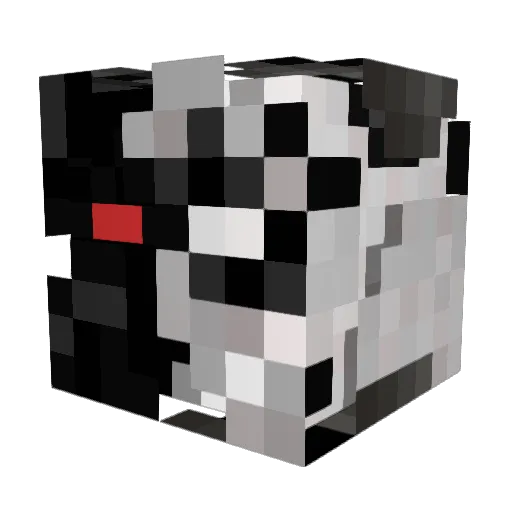meHigh100 Minecraft avatar head, 3D render