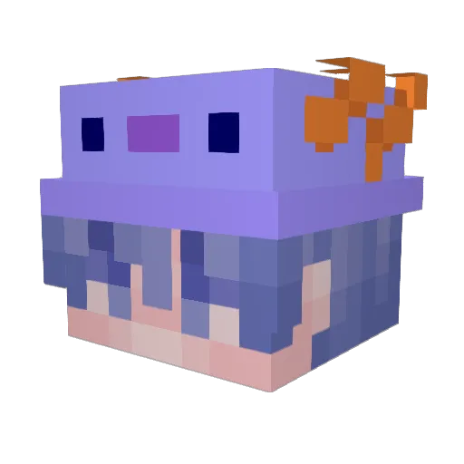 meXXo411 Minecraft avatar head, 3D render