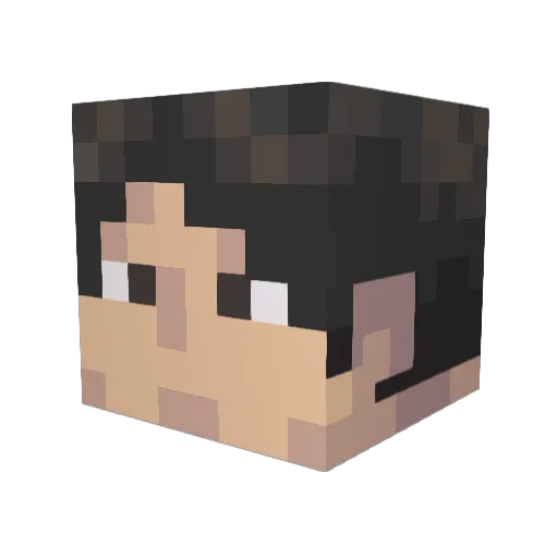 me_oddy Minecraft avatar head, 3D render