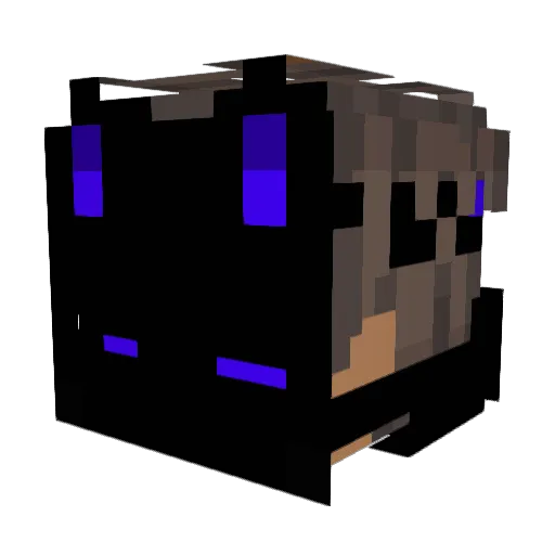 me_play_mc Minecraft avatar head, 3D render