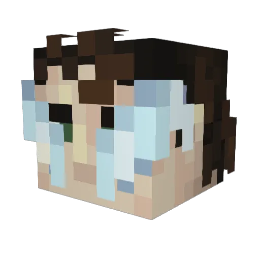 me_seraphim Minecraft avatar head, 3D render