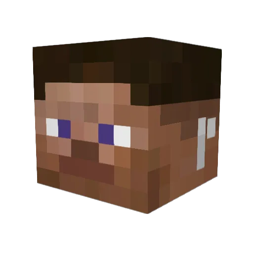 me_tt Minecraft avatar head, 3D render