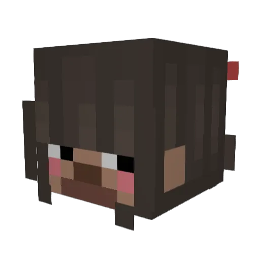 meadov Minecraft avatar head, 3D render