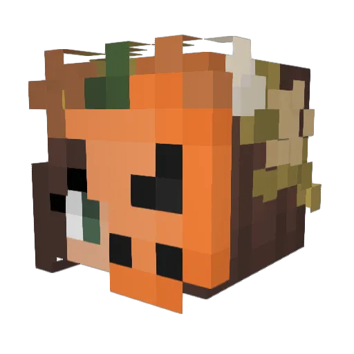 meanMetalhead Minecraft avatar head, 3D render