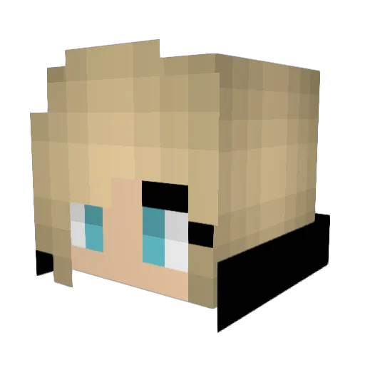 meandtucker Minecraft avatar head, 3D render