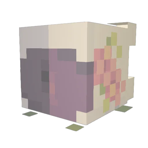 meanjee Minecraft avatar head, 3D render