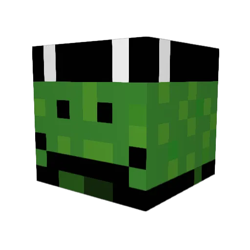 meanjollies Minecraft avatar head, 3D render