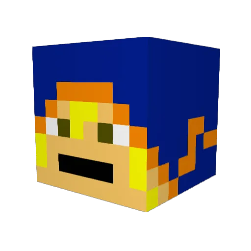 meanstreak11 Minecraft avatar head, 3D render