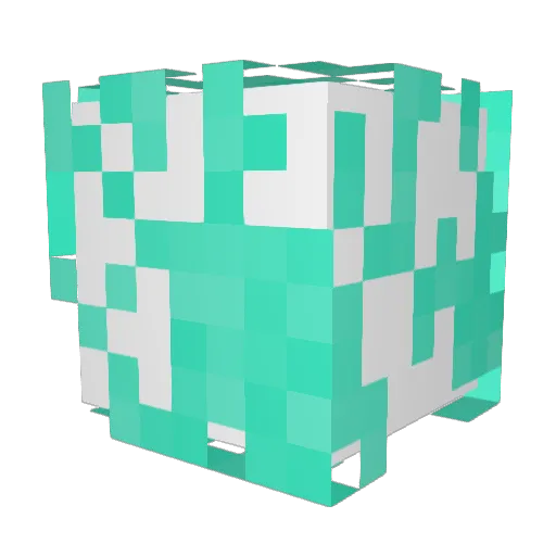 meaownoi Minecraft avatar head, 3D render
