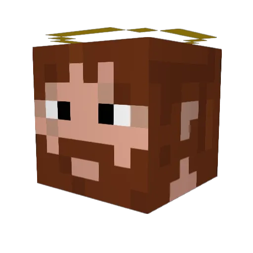 meat_sounds Minecraft avatar head, 3D render