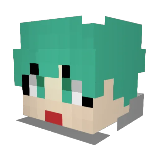 meatball1021 Minecraft avatar head, 3D render