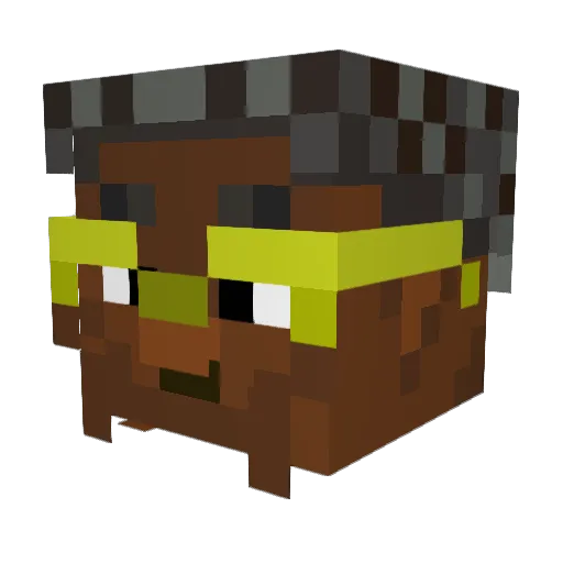 meatisgoodforyou Minecraft avatar head, 3D render