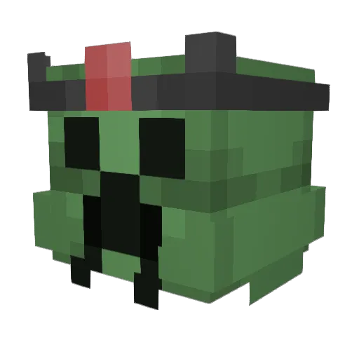 meatius76 Minecraft avatar head, 3D render