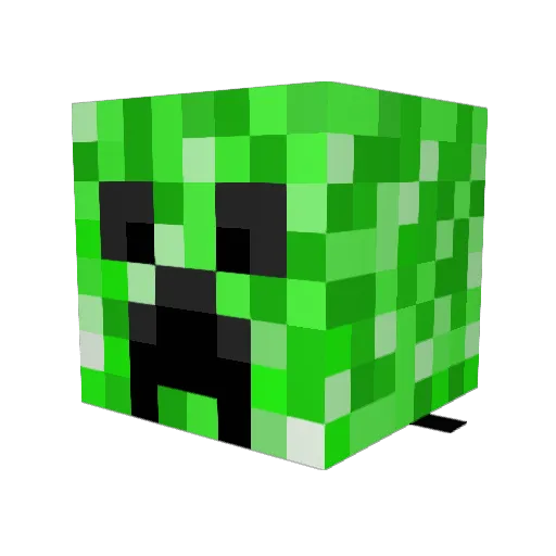 meatymears Minecraft avatar head, 3D render