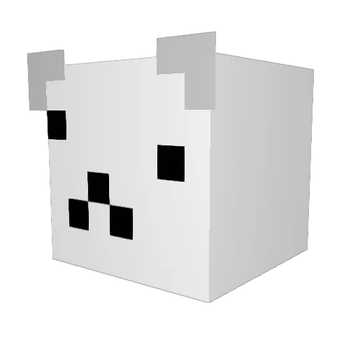 meawshroom Minecraft avatar head, 3D render