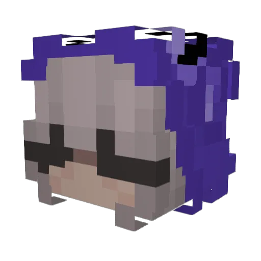 mebil Minecraft avatar head, 3D render