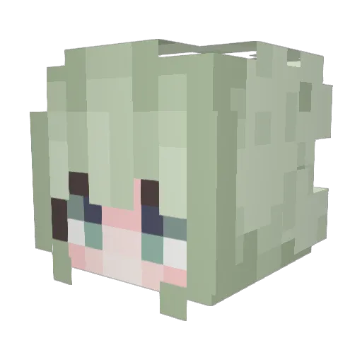 mebuki117 Minecraft avatar head, 3D render