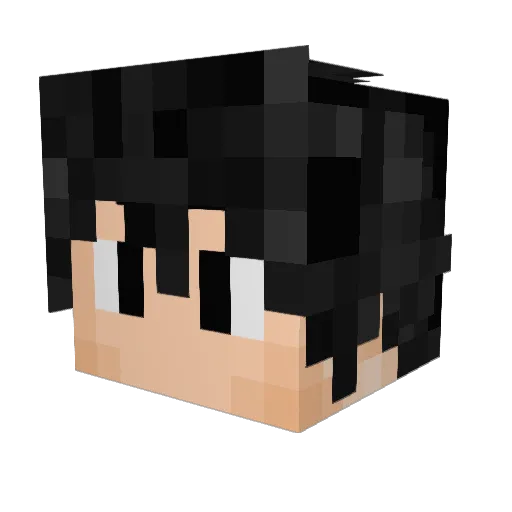 mechamans Minecraft avatar head, 3D render