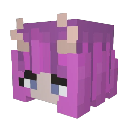 mechanikate Minecraft avatar head, 3D render
