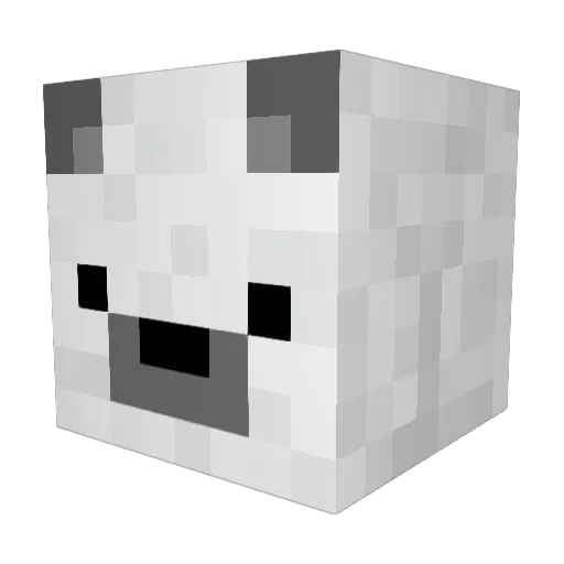 mechatails Minecraft avatar head, 3D render