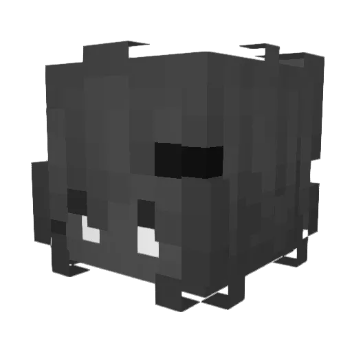 mechpuppet Minecraft avatar head, 3D render