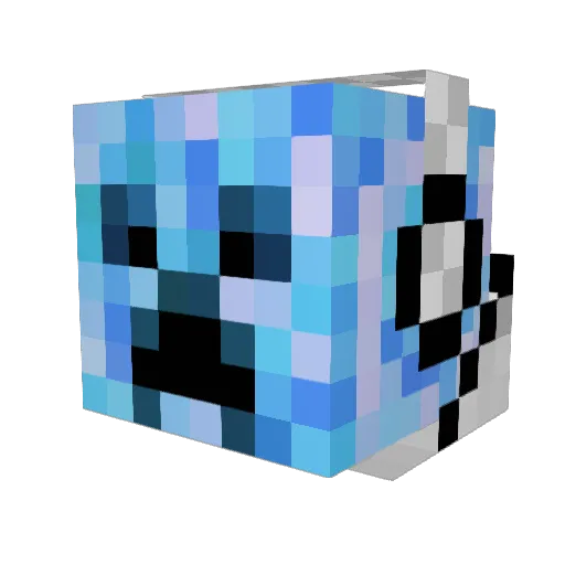 mecwolf3 Minecraft avatar head, 3D render
