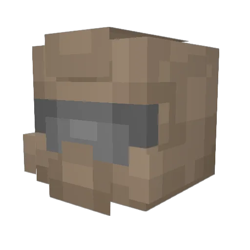 meczett Minecraft avatar head, 3D render