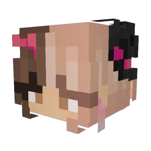 med_iocre Minecraft avatar head, 3D render