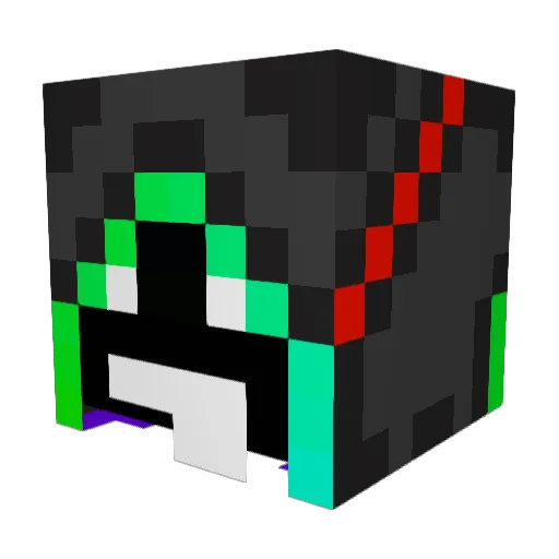 med_life Minecraft avatar head, 3D render