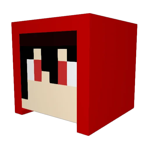 medamayaki7 Minecraft avatar head, 3D render