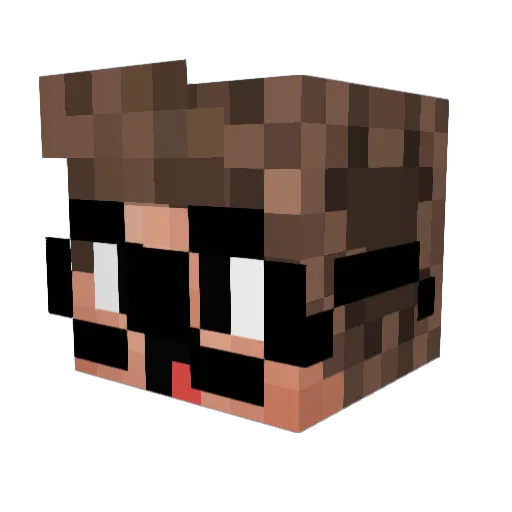 medcube Minecraft avatar head, 3D render