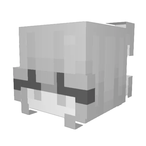 meddleh Minecraft avatar head, 3D render