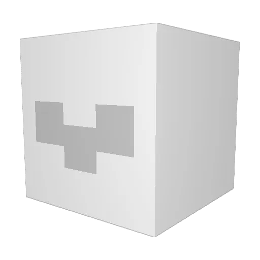 medemayday Minecraft avatar head, 3D render