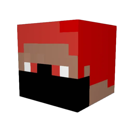 medic004 Minecraft avatar head, 3D render