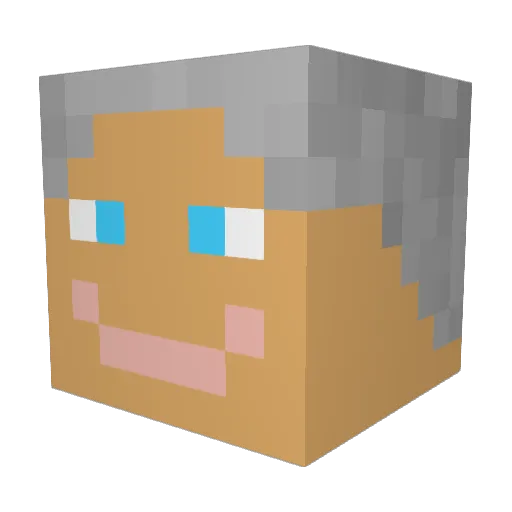 medic78 Minecraft avatar head, 3D render