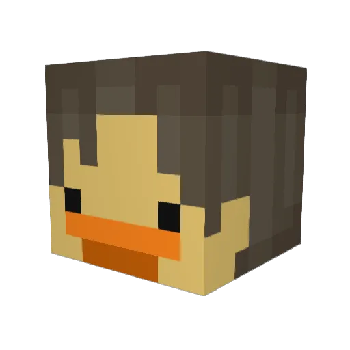 medinaeexe Minecraft avatar head, 3D render