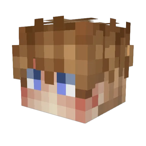 mediumlulatsch Minecraft avatar head, 3D render