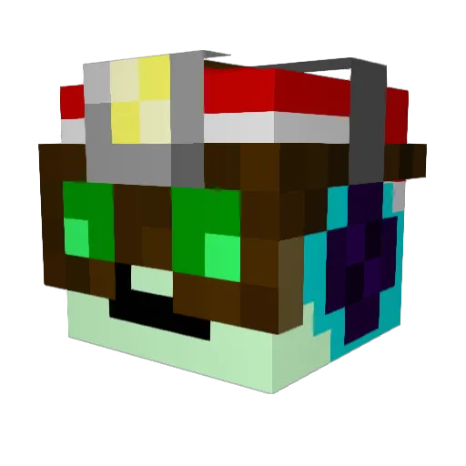 mediumtank Minecraft avatar head, 3D render