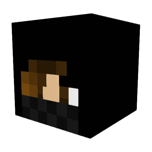 medoubleno Minecraft avatar head, 3D render