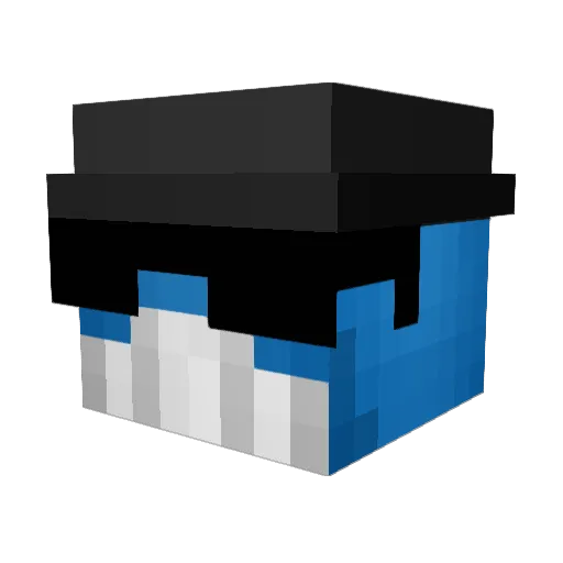 medriH Minecraft avatar head, 3D render