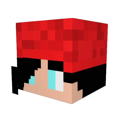 medusakills Minecraft avatar head, 3D render