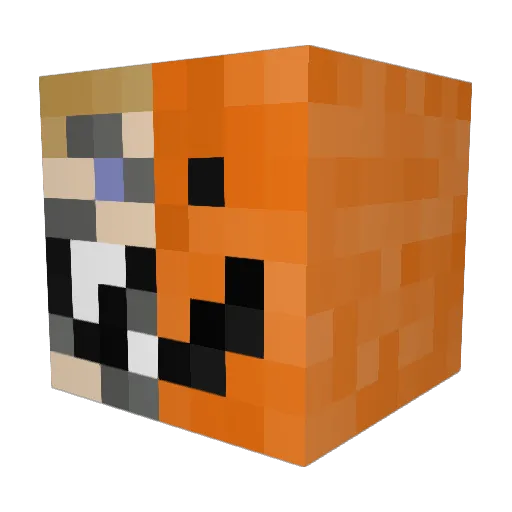 meduslayer Minecraft avatar head, 3D render