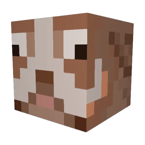 medustt Minecraft avatar head, 3D render