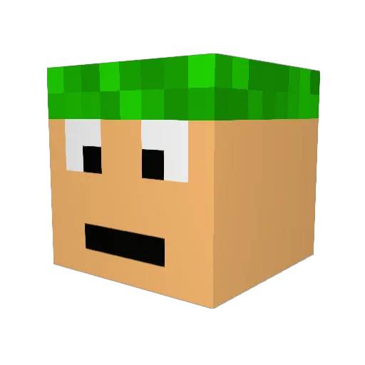 meebee7000 Minecraft avatar head, 3D render