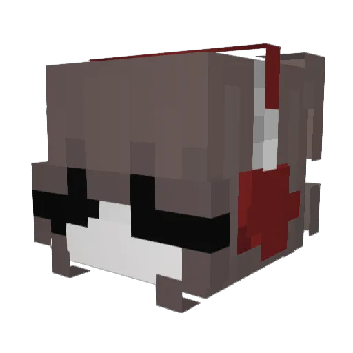 meeeeeeksxd Minecraft avatar head, 3D render
