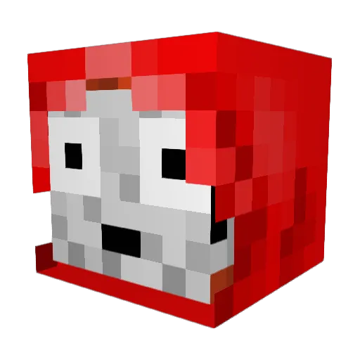 meeeehow Minecraft avatar head, 3D render