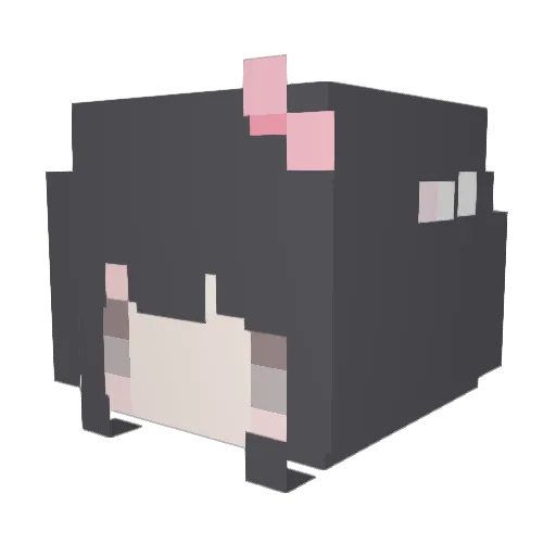 meeeeowth Minecraft avatar head, 3D render
