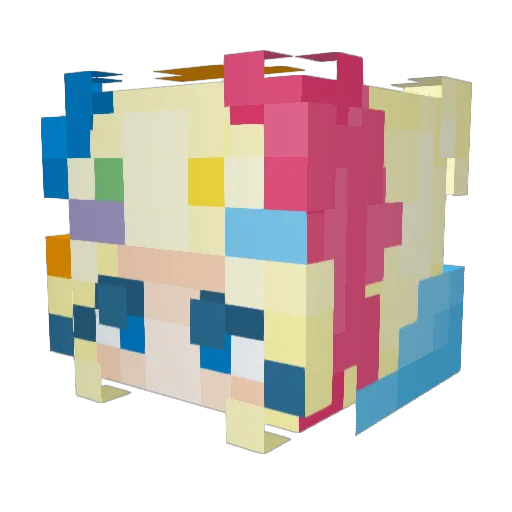 meekgutz Minecraft avatar head, 3D render