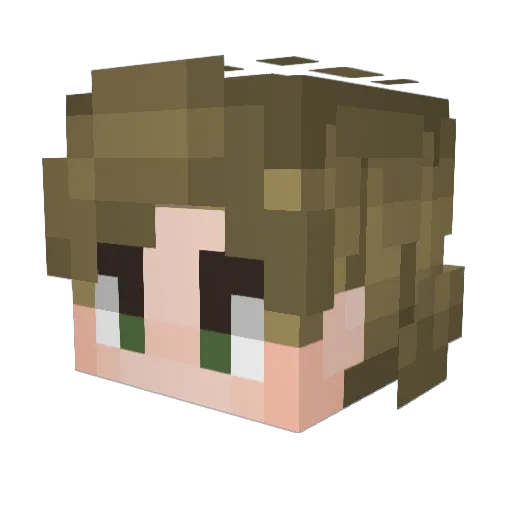 meelio1234 Minecraft avatar head, 3D render