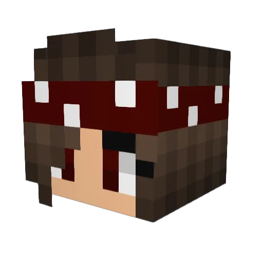 meelodys Minecraft avatar head, 3D render